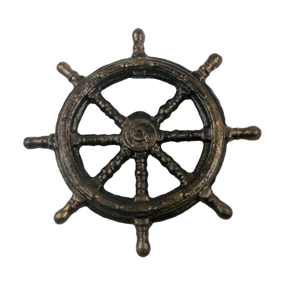 HomArt Ships Wheel Bottle Opener - Bronze - Set of 6-2