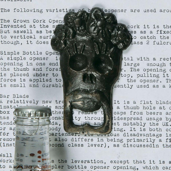 HomArt Chela Skull Bottle Opener - Natural - Set of 6 - Feature Image | Modishstore | Wine & Bar Accessories