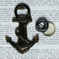 HomArt Anchor Bottle Opener - Natural - Set of 6 - Feature Image | Modishstore | Wine & Bar Accessories
