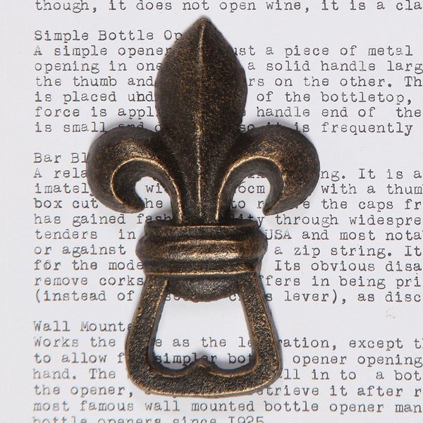 HomArt Fleur De Lys Bottle Opener - Set of 12-4