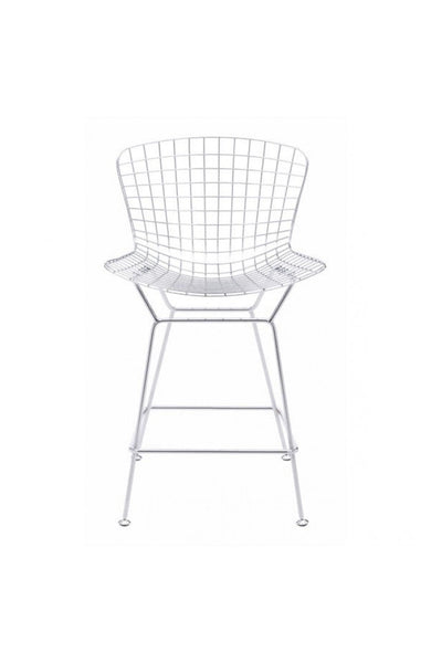 Zuo Wire Counter Chair Chrome - Set Of 2 | Counter Stools | Modishstore-4