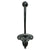 HomArt Stable Wall Hook - Black - Set of 6-3