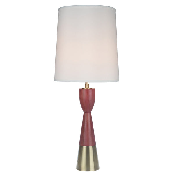 A&B Home Harlow Red Table Lamp With Shade
