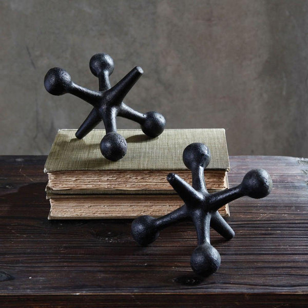 HomArt Giant Jack - Cast Iron - Black - Set of 2 - Feature Image | Modishstore | Home Accents