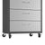 Manhattan Comfort 3-Piece Fortress Mobile Space-Saving Steel Garage Cabinet and Worktable 6.0 in Grey | Drawers | Modishstore-6