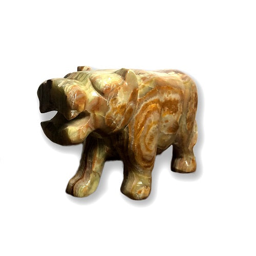 Onyx Hippopotamus Figurine-hand carved-4
