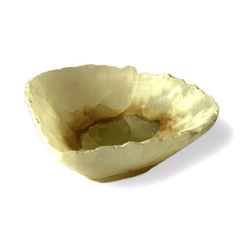 Raw Edge Natural Free Form Onyx Bowl - Small | ModishStore | Decorative Bowls