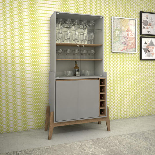 Manhattan Comfort Essence 5-Bottle Wine Cabinet with 6 Shelves | Cabinets | Modishstore