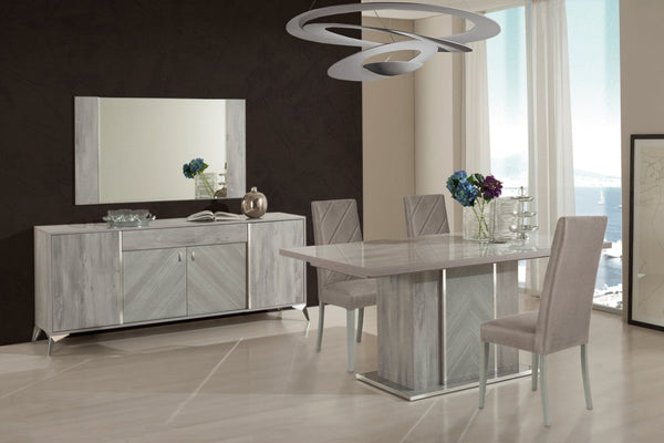 Vig Furniture Nova Domus Alexa Italian Modern Grey Buffet Mirror | Modishstore | Mirrors-2