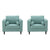 Manhattan Comfort Arthur 2-Piece Tweed Armchairs | Armchairs | Modishstore-2