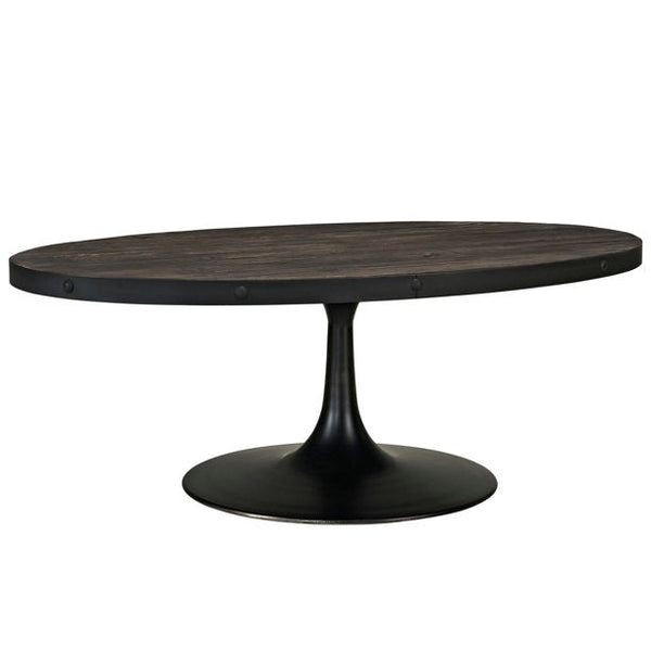 Modway Drive Wood Top Coffee Table - Brown