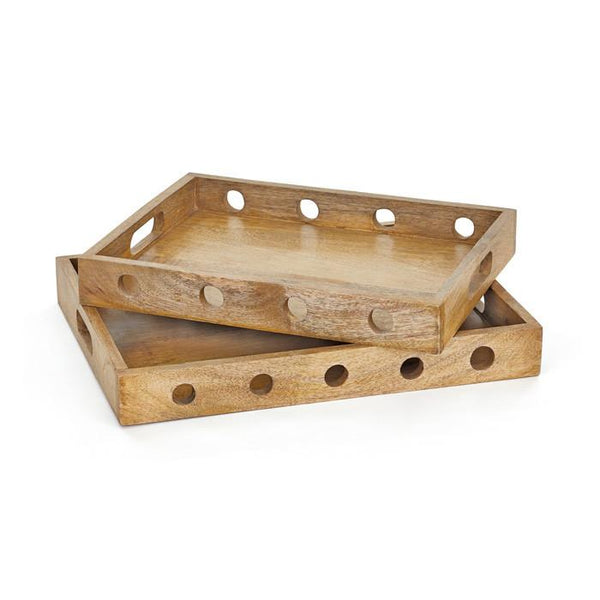 Set Of Two Sorriso Trays by GO Home
