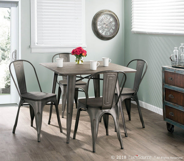 LumiSource Oregon 5 Piece Dining Set | Modishstore | Dining Sets