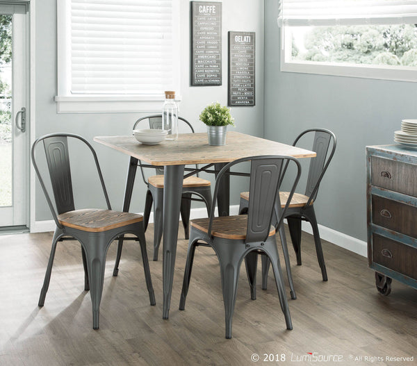LumiSource Oregon 5 Piece Dining Set-16
