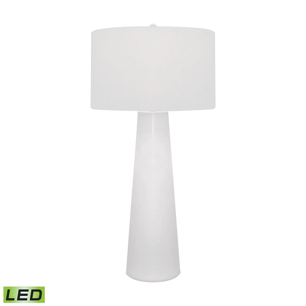 Lamp Works White Obelisk Table Lamp With Night Light