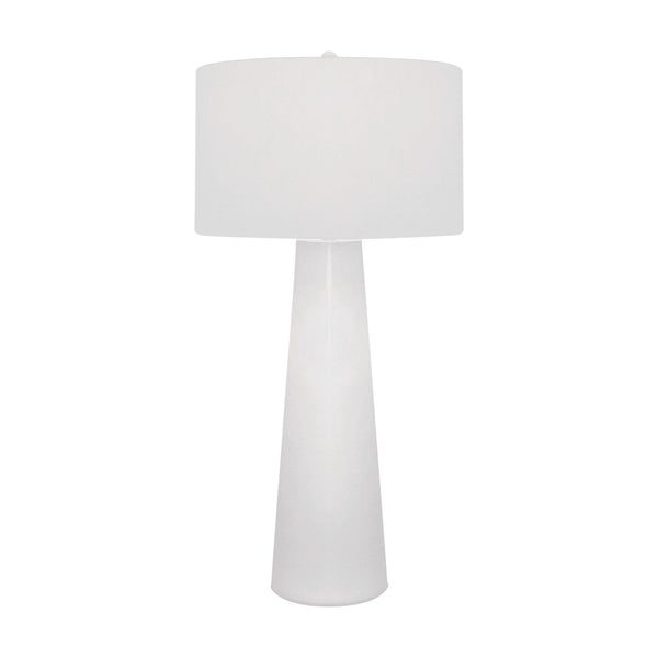 Dimond Lighting White Obelisk Table Lamp With Night Light | Modishstore | Table Lamps
