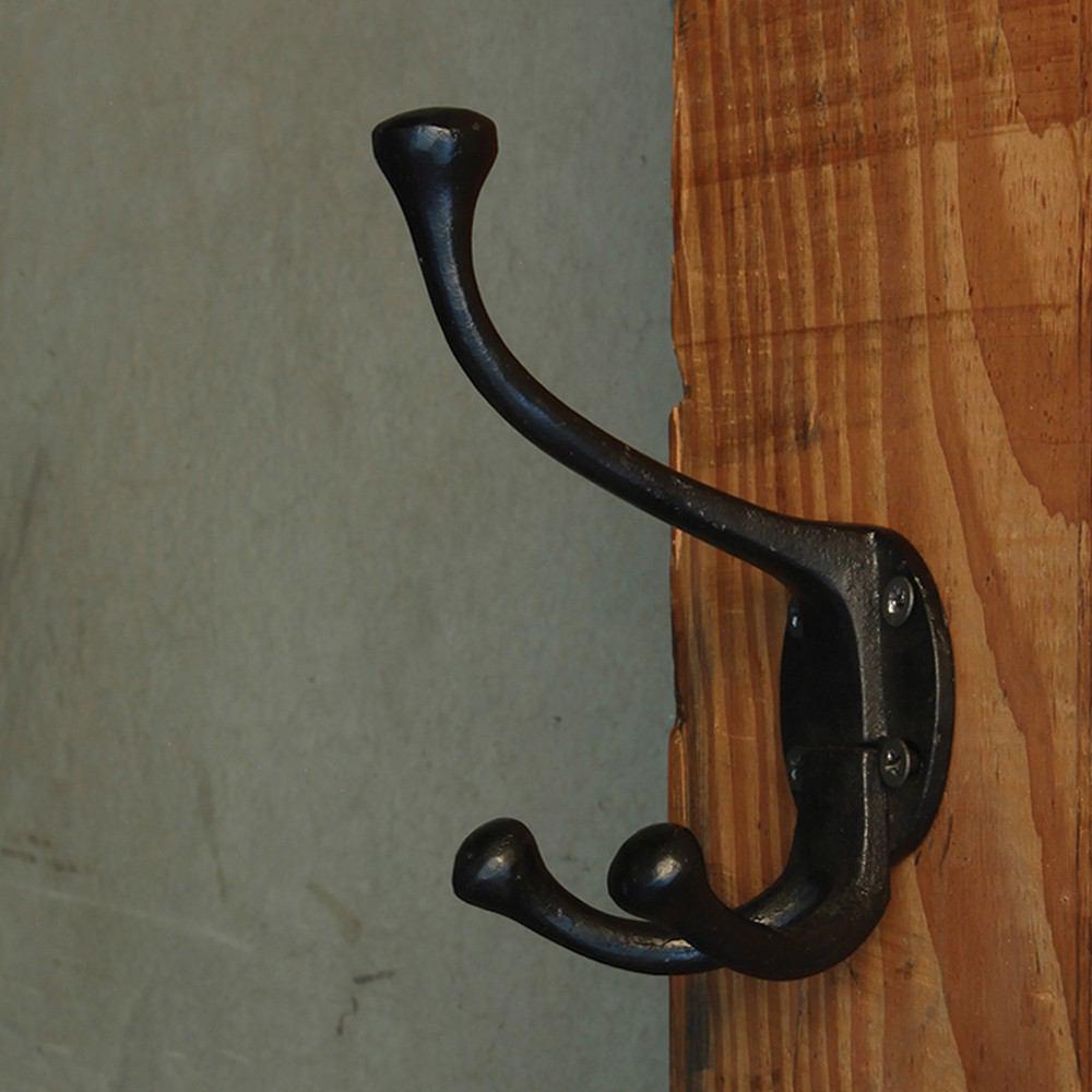 HomArt Washroom Wall Hook - Black - Set of 4 - Feature Image | Modishstore | Hooks & Racks