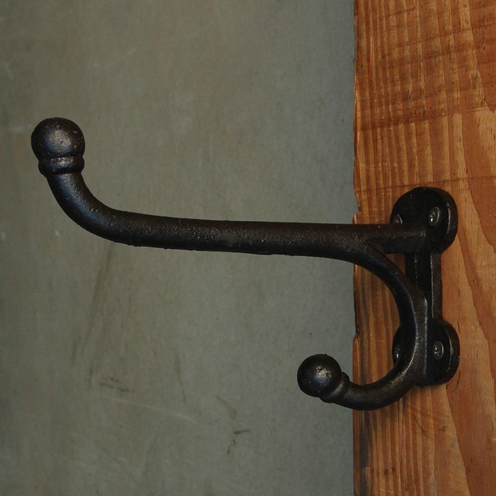 HomArt Mudroom Wall Hook - Black - Set of 4 - Feature Image | Modishstore | Hooks & Racks