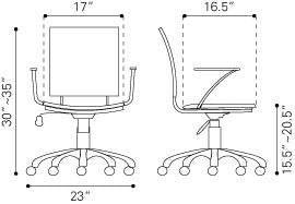 Zuo Criss Cross Office Chair | Office Chairs | Modishstore-13
