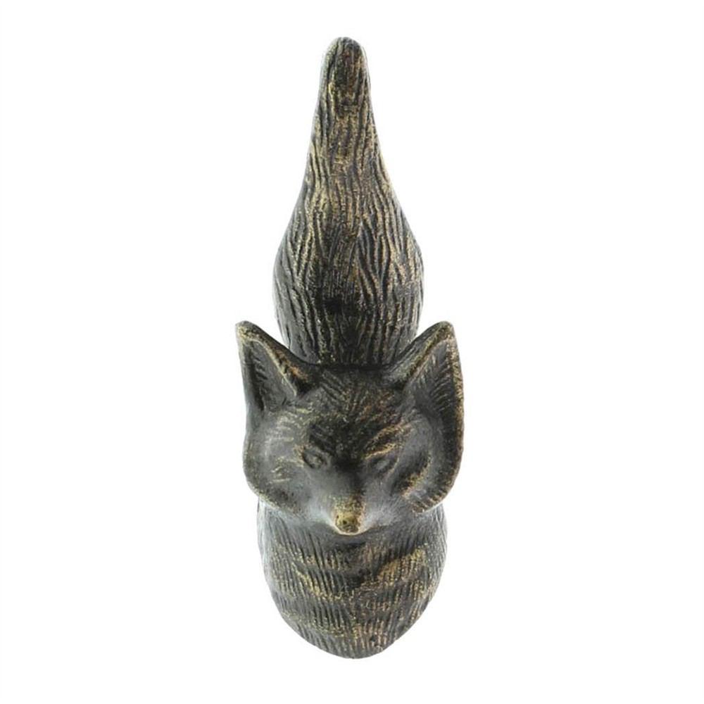 HomArt Fox Wall Hook - Cast Iron - Set of 4-2