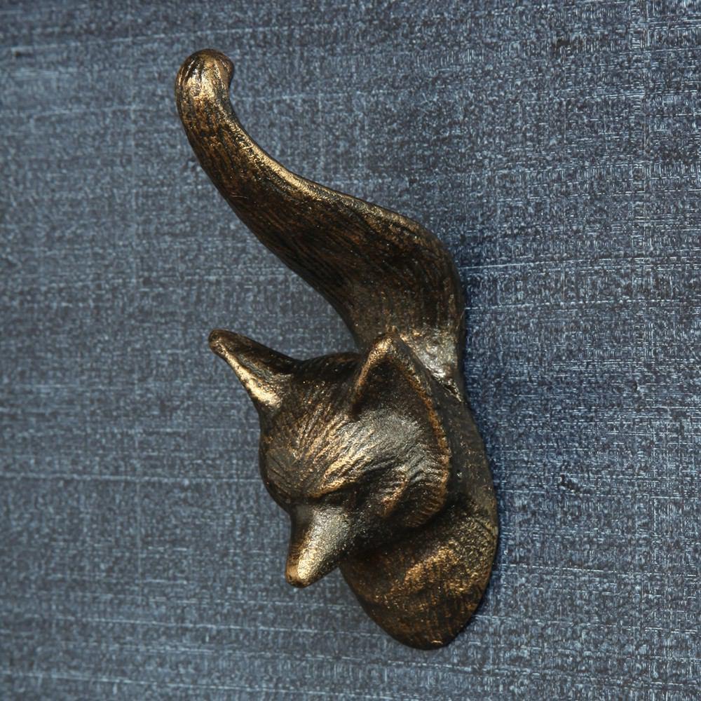 HomArt Fox Wall Hook - Cast Iron - Set of 4 - Feature Image | Modishstore | Hooks & Racks