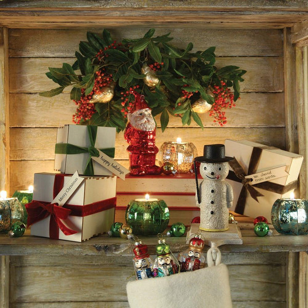 HomArt Snowman Stocking Holder - Cast Iron - Set of 4-3