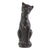 HomArt Cinder the Sitting Cat - Cast Iron - Brown - Set of 12-2