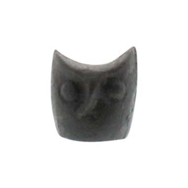 HomArt Owl Head - Cast Iron - Black - Set of 12-2