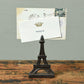 HomArt Eiffel Tower Place Card Holder - Cast Iron - Brown - Set of 8-3