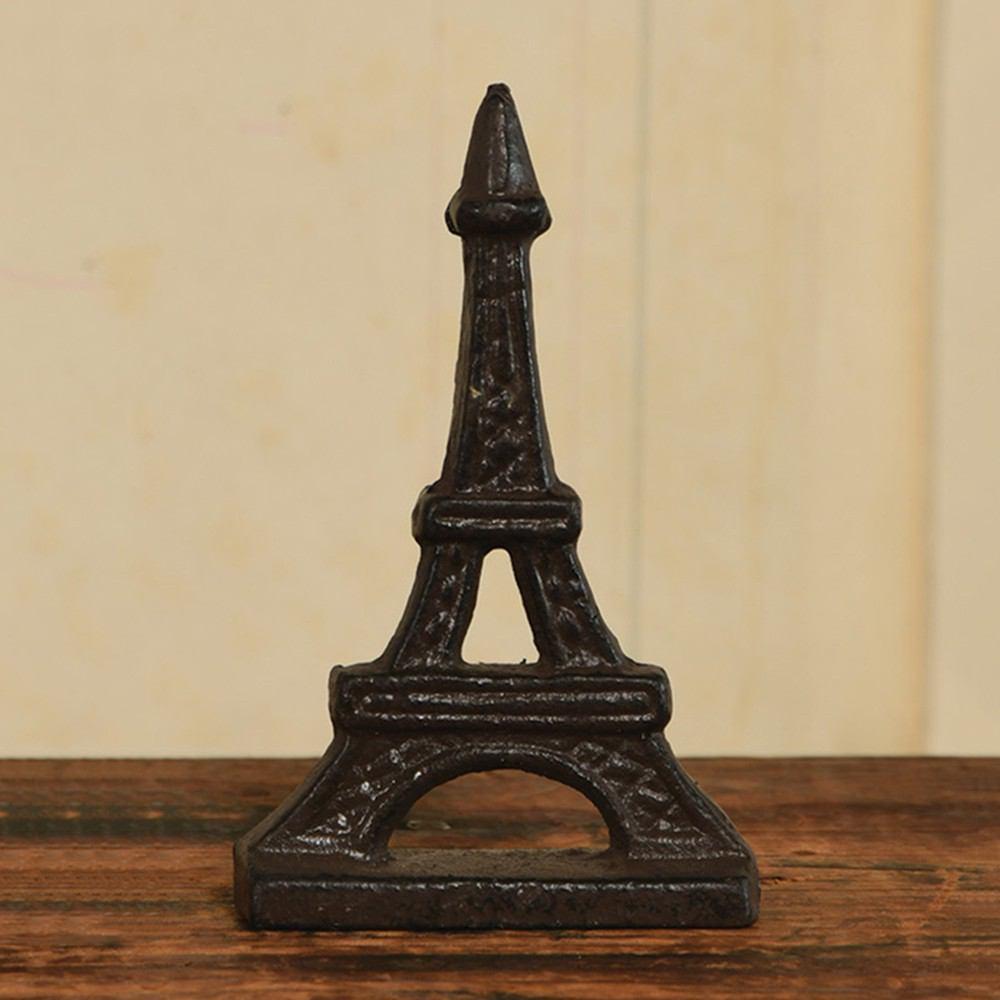 HomArt Eiffel Tower Place Card Holder - Cast Iron - Brown - Set of 8 - Feature Image | Modishstore | Desk Accessories