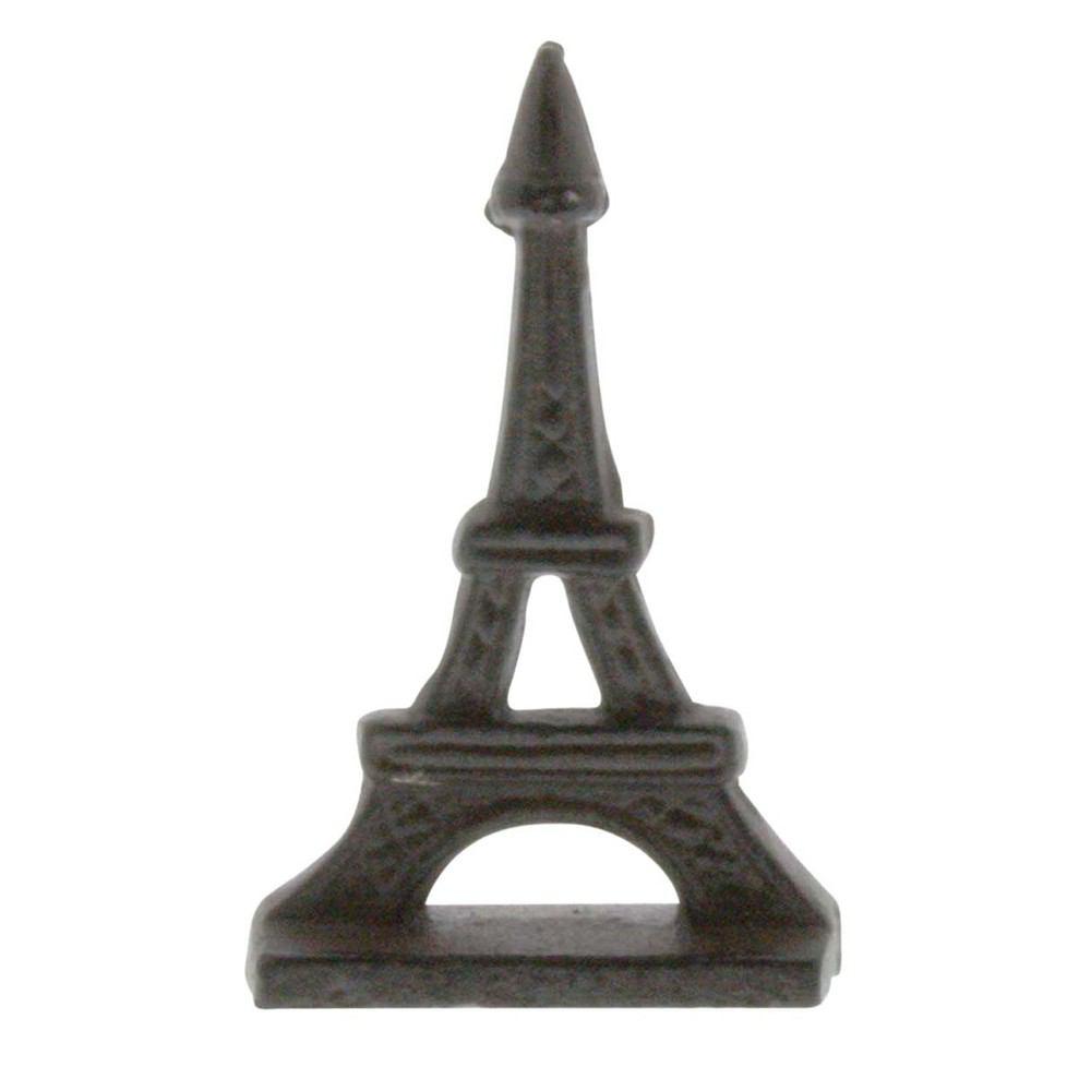 HomArt Eiffel Tower Place Card Holder - Cast Iron - Brown - Set of 8-2
