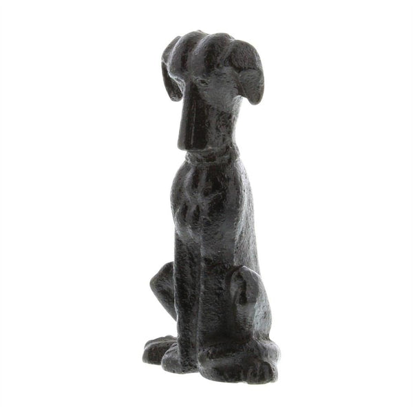 HomArt Ember the Sitting Dog - Cast Iron - Brown - Set of 12-3