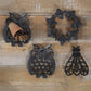 HomArt Bee Trivet - Cast Iron - Black - Set of 8 - Feature Image | Modishstore | Wall Decor