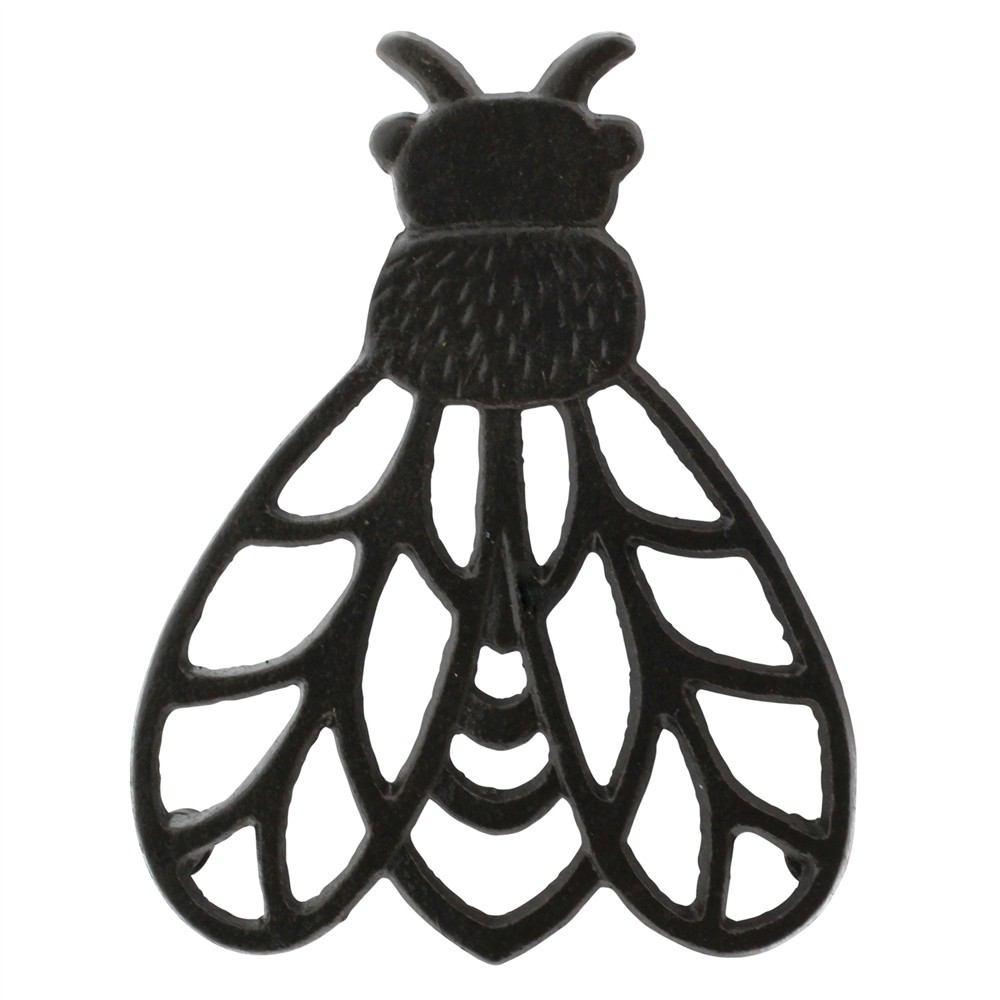 HomArt Bee Trivet - Cast Iron - Black - Set of 8-2