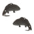 HomArt Fish Wall Hooks - Cast Iron - Pair of 8 - Brown-2