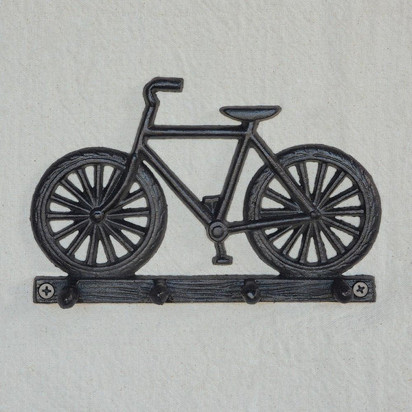 HomArt Bicycle Wall Hook - Cast Iron - Black - Set of 6 - Feature Image | Modishstore | Hooks & Racks