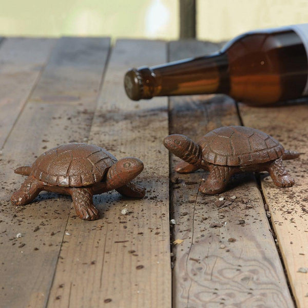 HomArt Turtle Bottle Opener - Cast Iron - Rust - Set of 6 - Feature Image | Modishstore | Wine & Bar Accessories