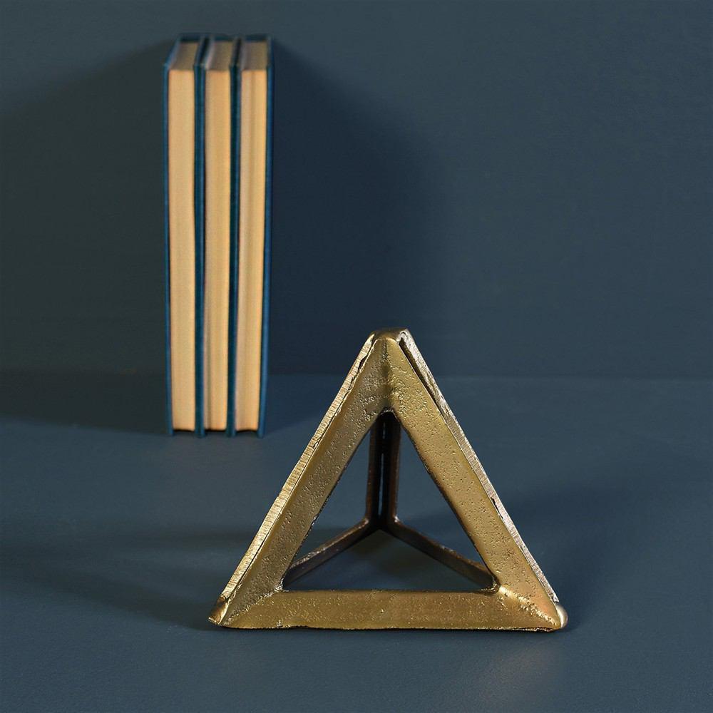 HomArt Triple Triangle - Brass - Set of 4 - Feature Image | Modishstore | Home Accents