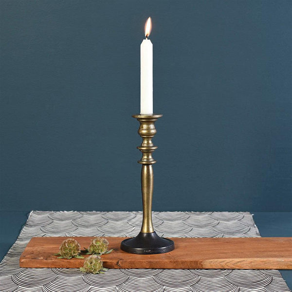HomArt Sasha Taper Holder - Brass & Bronze - Set of 4-8