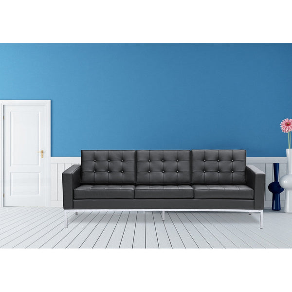 Fine Mod Imports Button Sofa in Leather | Sofas | Modishstore
