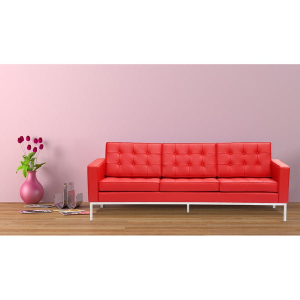Fine Mod Imports Button Sofa in Leather | Sofas | Modishstore-2