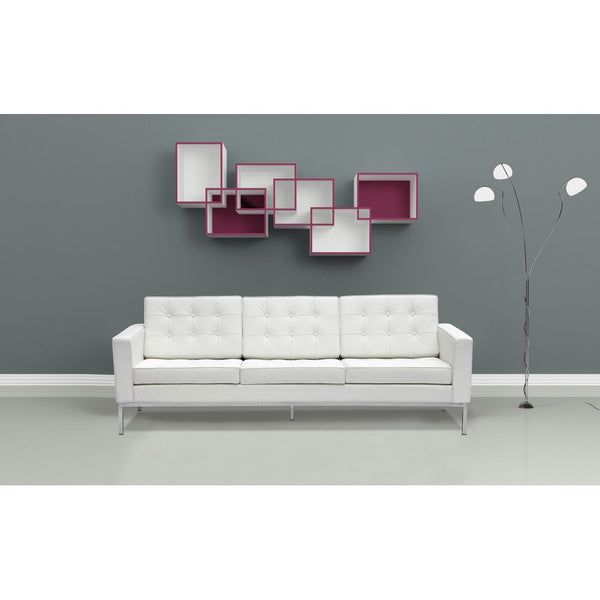 Fine Mod Imports Button Sofa in Leather | Sofas | Modishstore-3