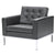 Fine Mod Imports Button Arm Chair in Leather | Armchairs | Modishstore-8