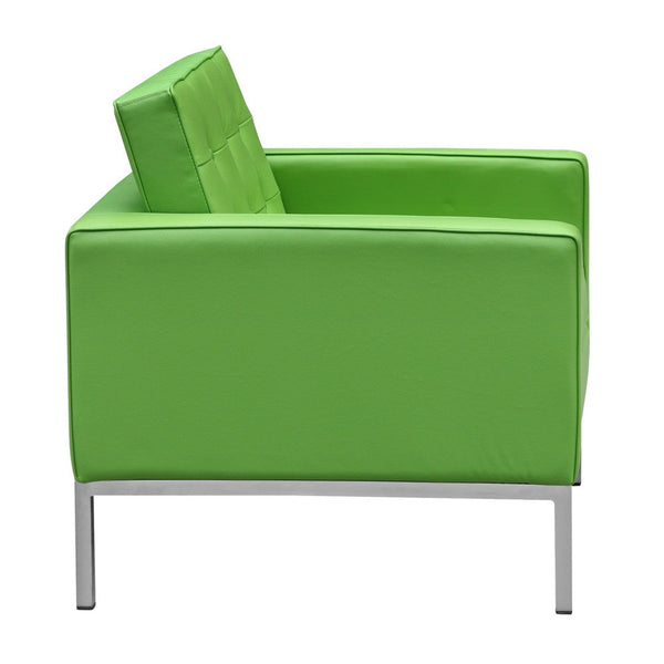 Fine Mod Imports Button Arm Chair in Leather | Armchairs | Modishstore-13