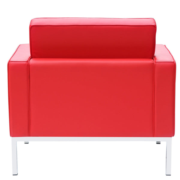 Fine Mod Imports Button Arm Chair in Leather | Armchairs | Modishstore-18