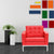 Fine Mod Imports Button Arm Chair in Leather | Armchairs | Modishstore-20