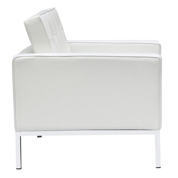 Fine Mod Imports Button Arm Chair in Leather | Armchairs | Modishstore-21