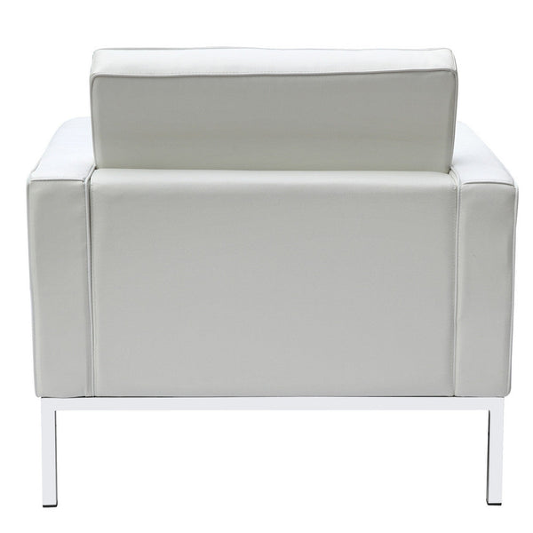 Fine Mod Imports Button Arm Chair in Leather | Armchairs | Modishstore-22
