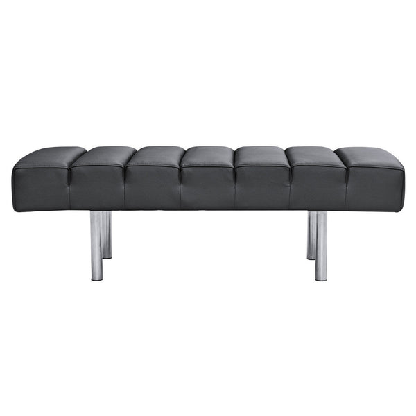 Fine Mod Imports Classic Leather Bench 2 Seater | Stools & Benches | Modishstore-4