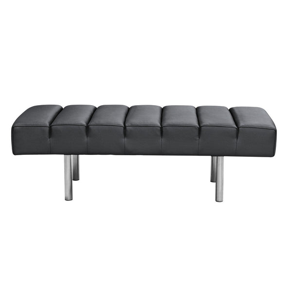 Fine Mod Imports Classic Leather Bench 2 Seater | Stools & Benches | Modishstore-5